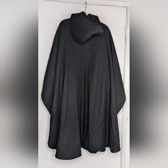 Vintage Texas Body Hangings Wool Hooded Cloak Size Medium